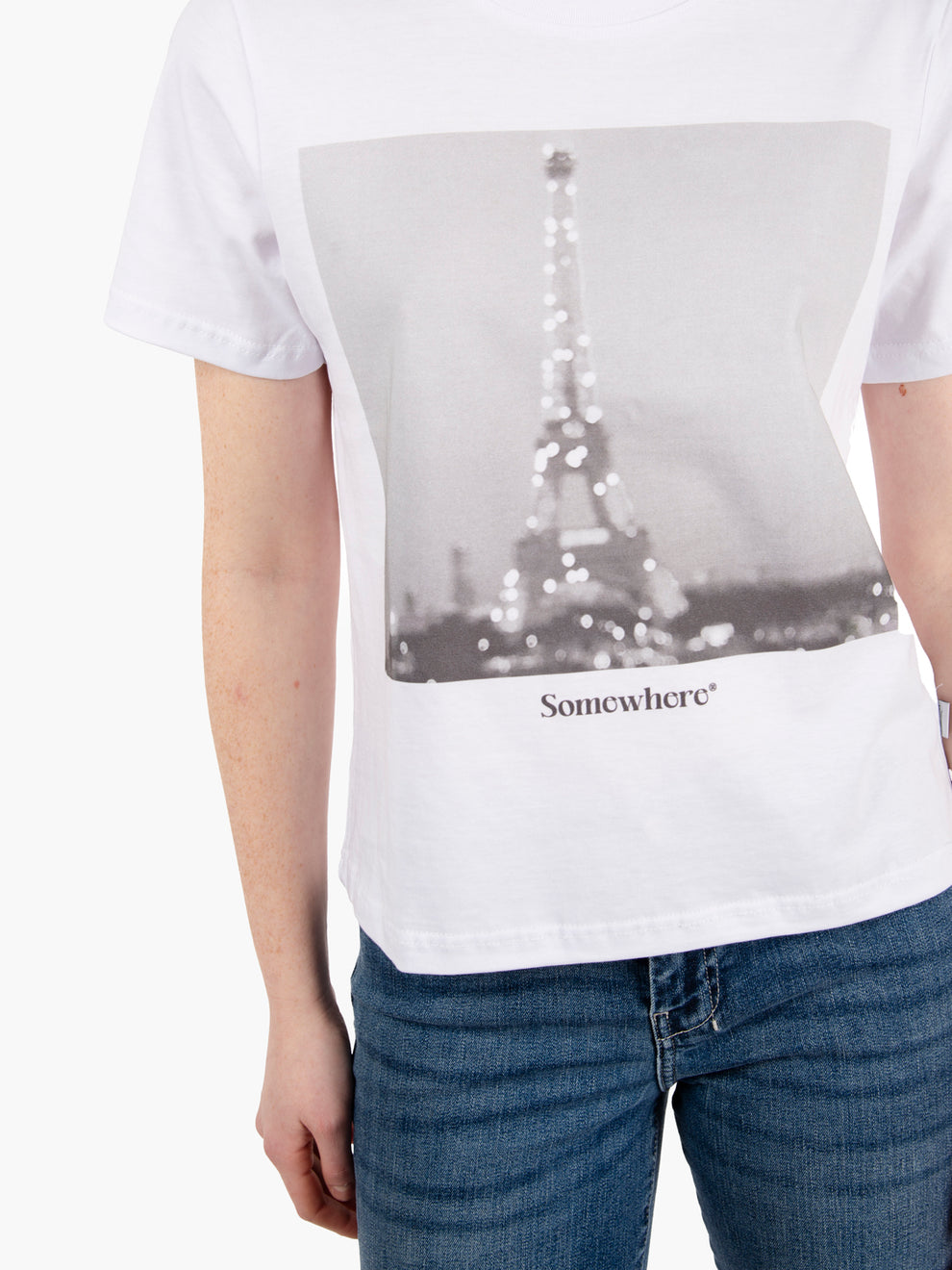 Somepari regular fit white t-shirt