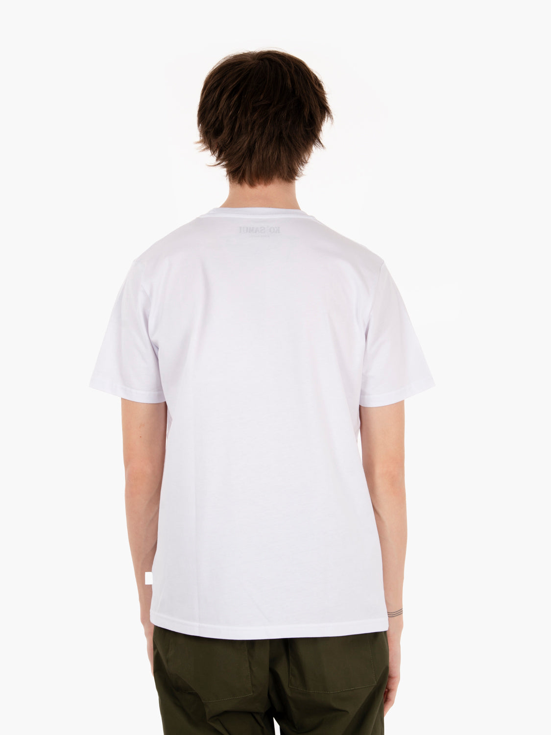 T-shirt S547 embroidery Hulk bianco