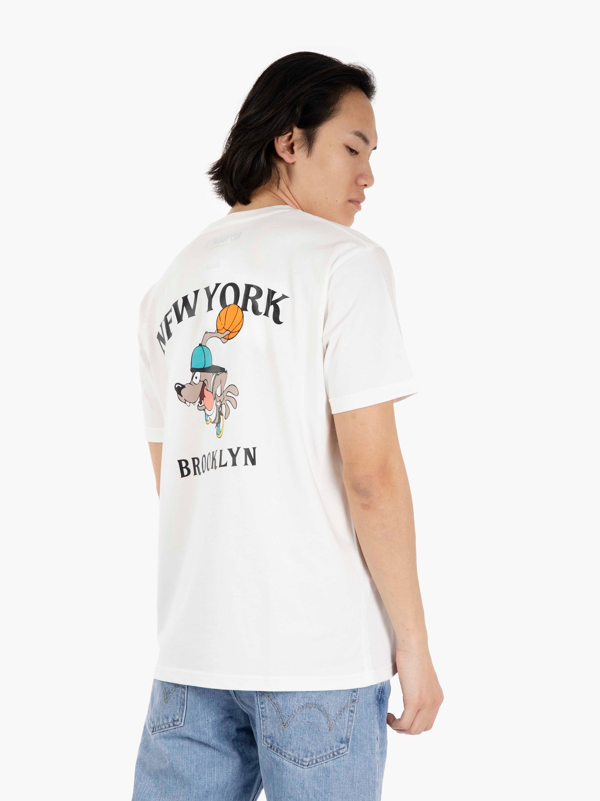 T-shirt S573 Brooklyn bianco