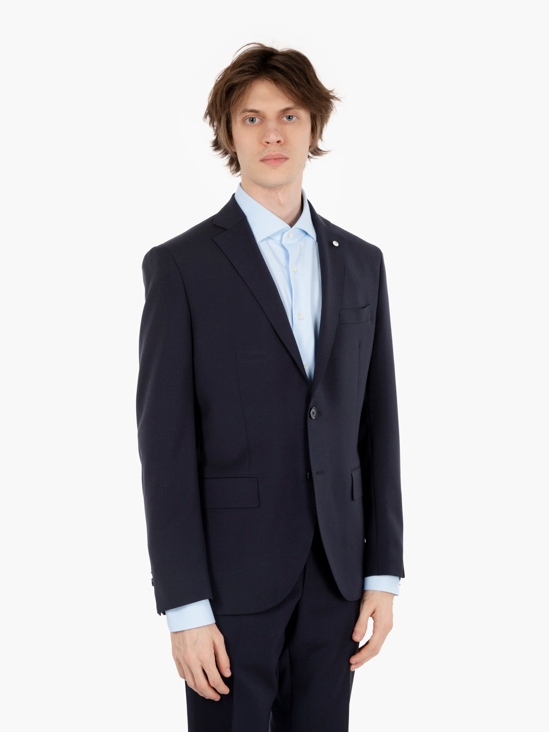 Virgin wool suit 3126 navy