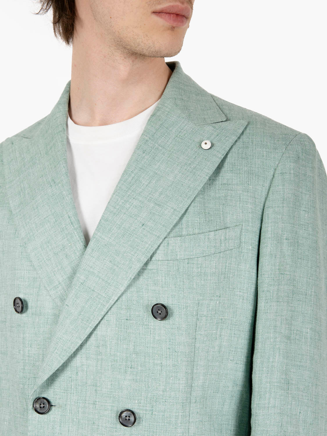 Blazer doppiopetto verde acqua