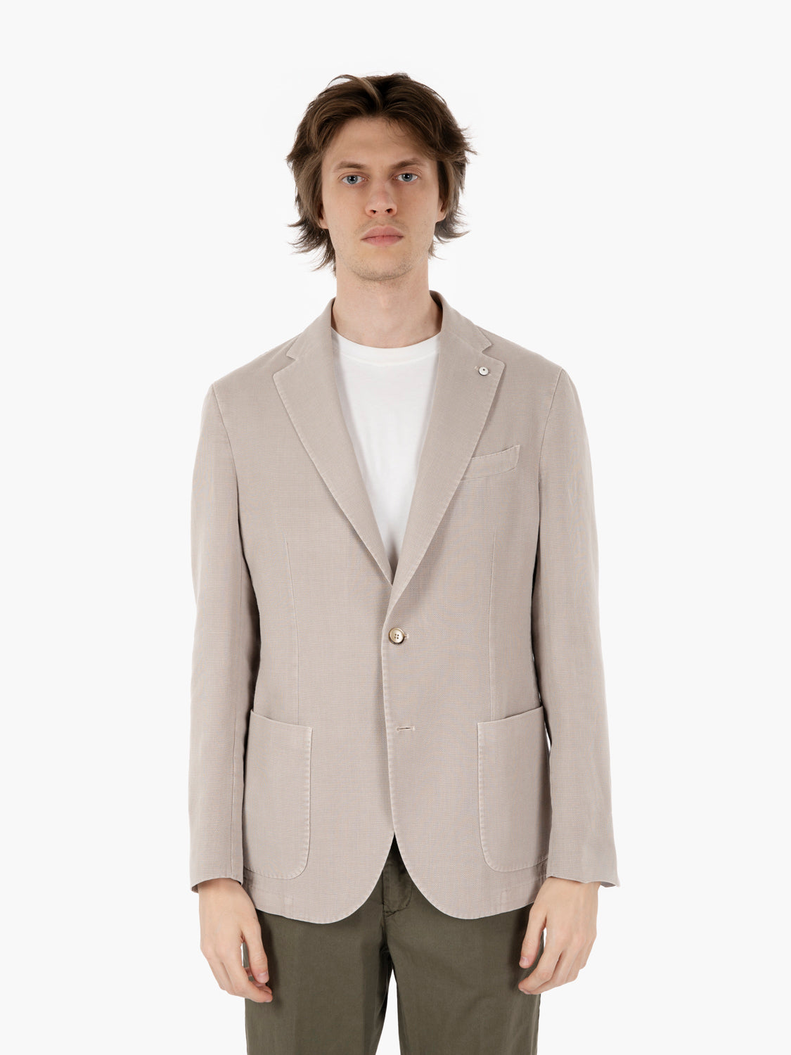 Blazer monopetto grigio tortora