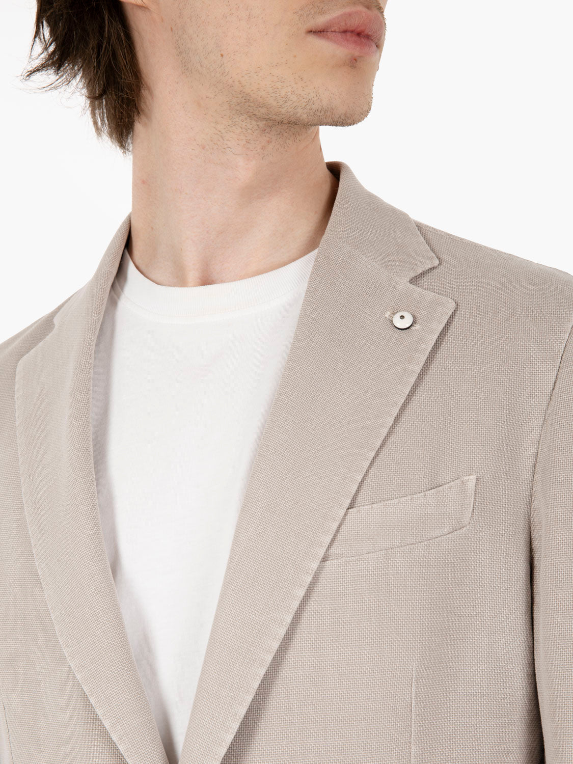 Blazer monopetto grigio tortora