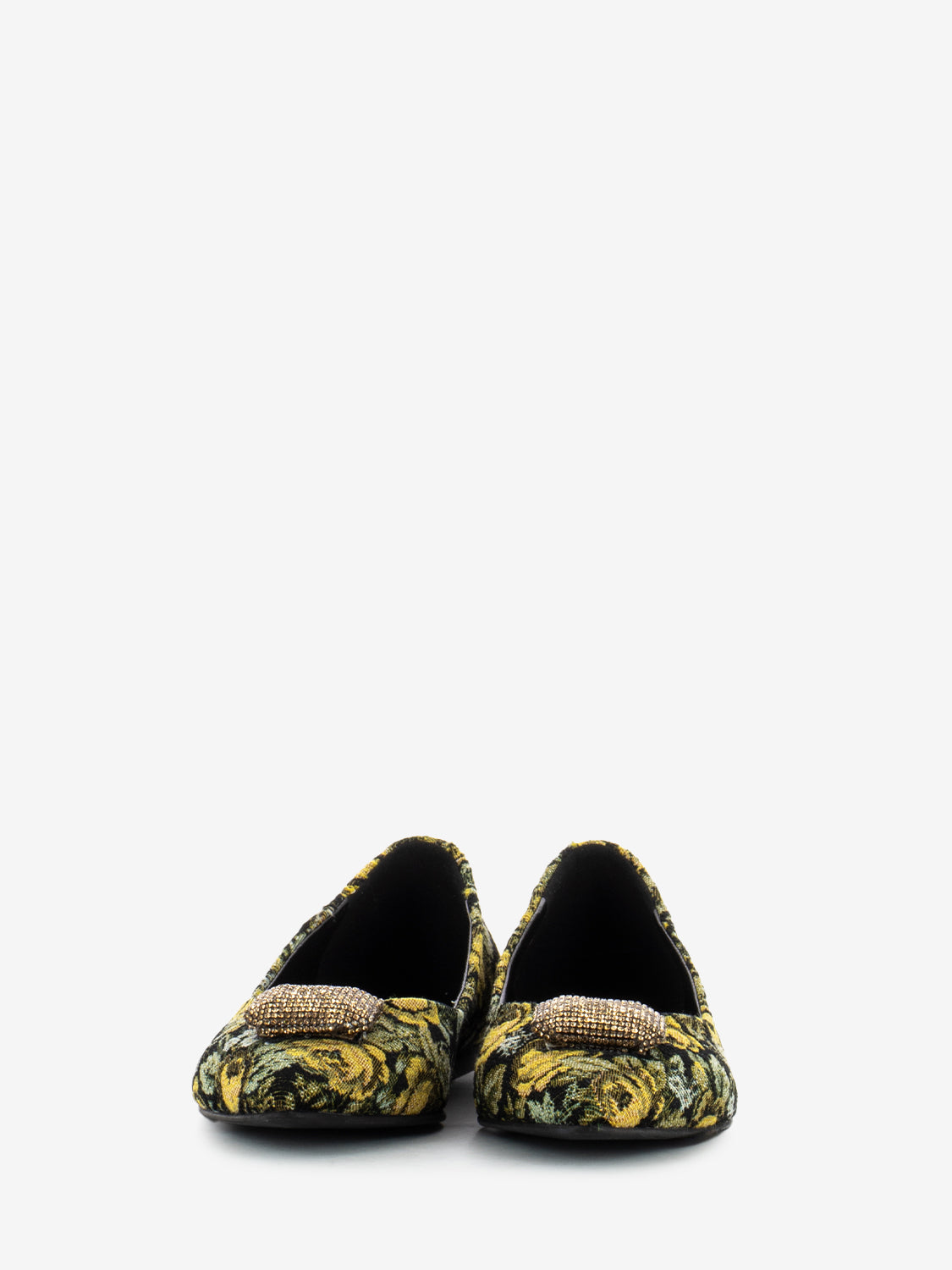 Gobelin jacquard ballerinas County mustard