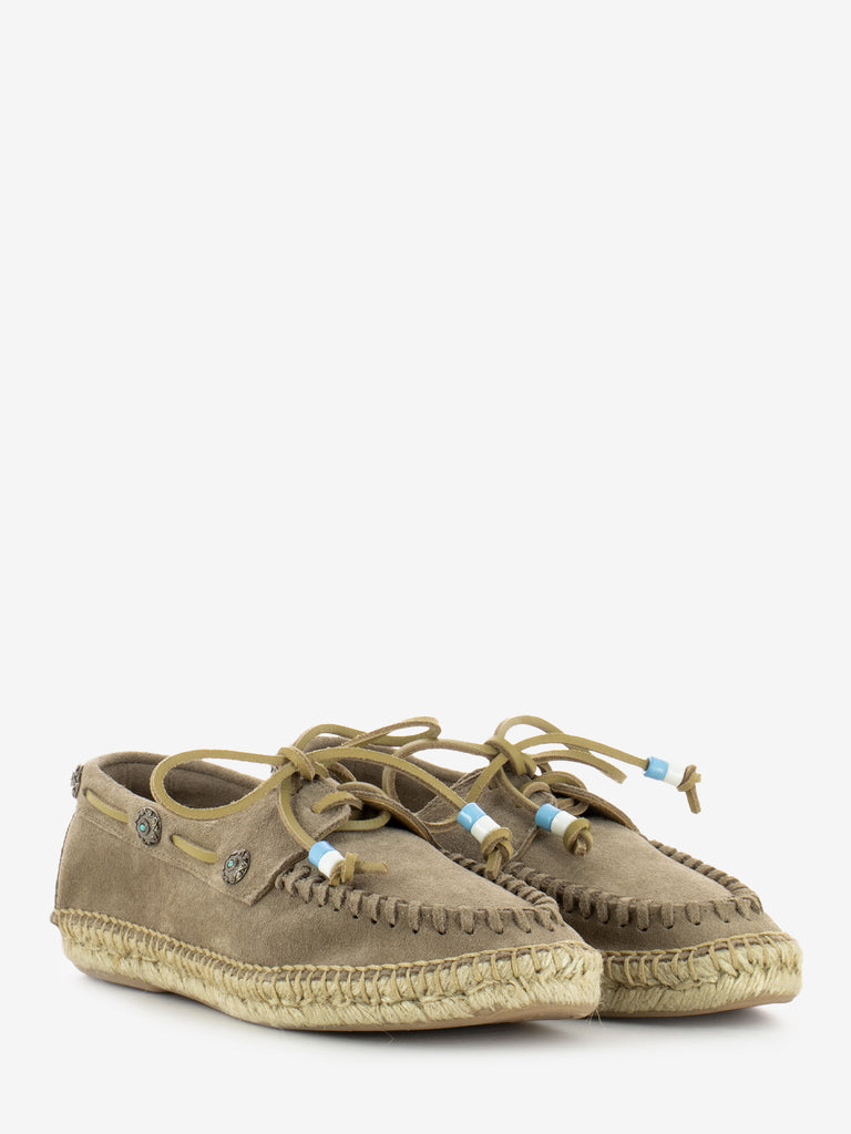LAGOA - Scarpa da barca in suede beige