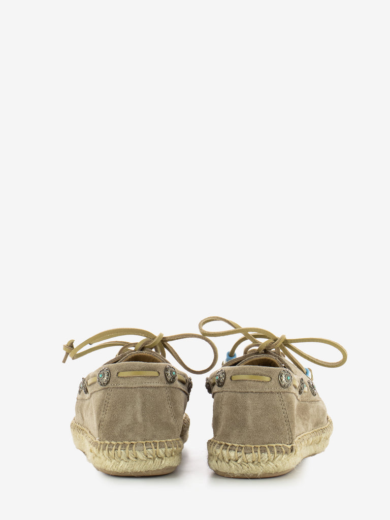 LAGOA - Scarpa da barca in suede beige