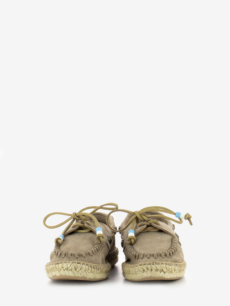 LAGOA - Scarpa da barca in suede beige