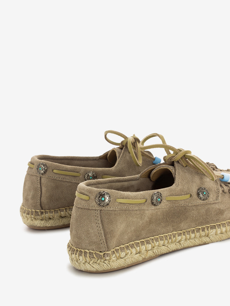 LAGOA - Scarpa da barca in suede beige