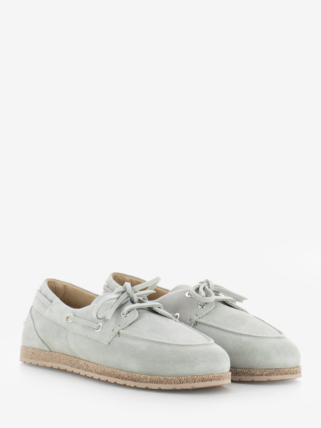 Mocassini in suede grigio