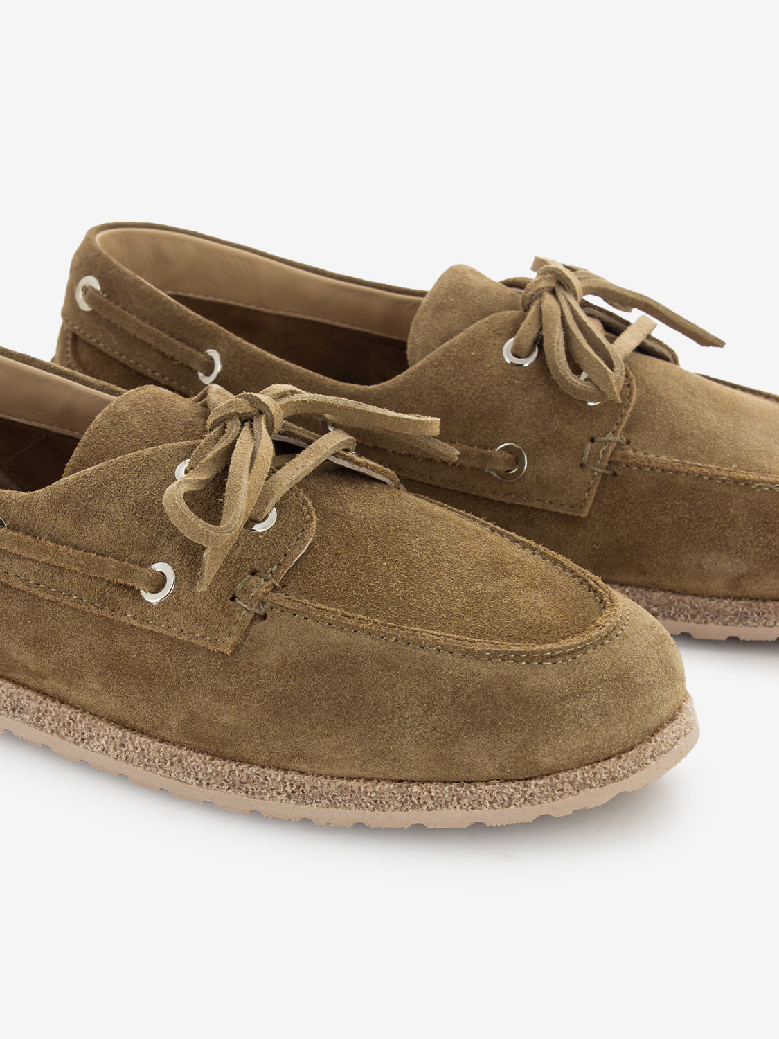 Mocassini in suede legno