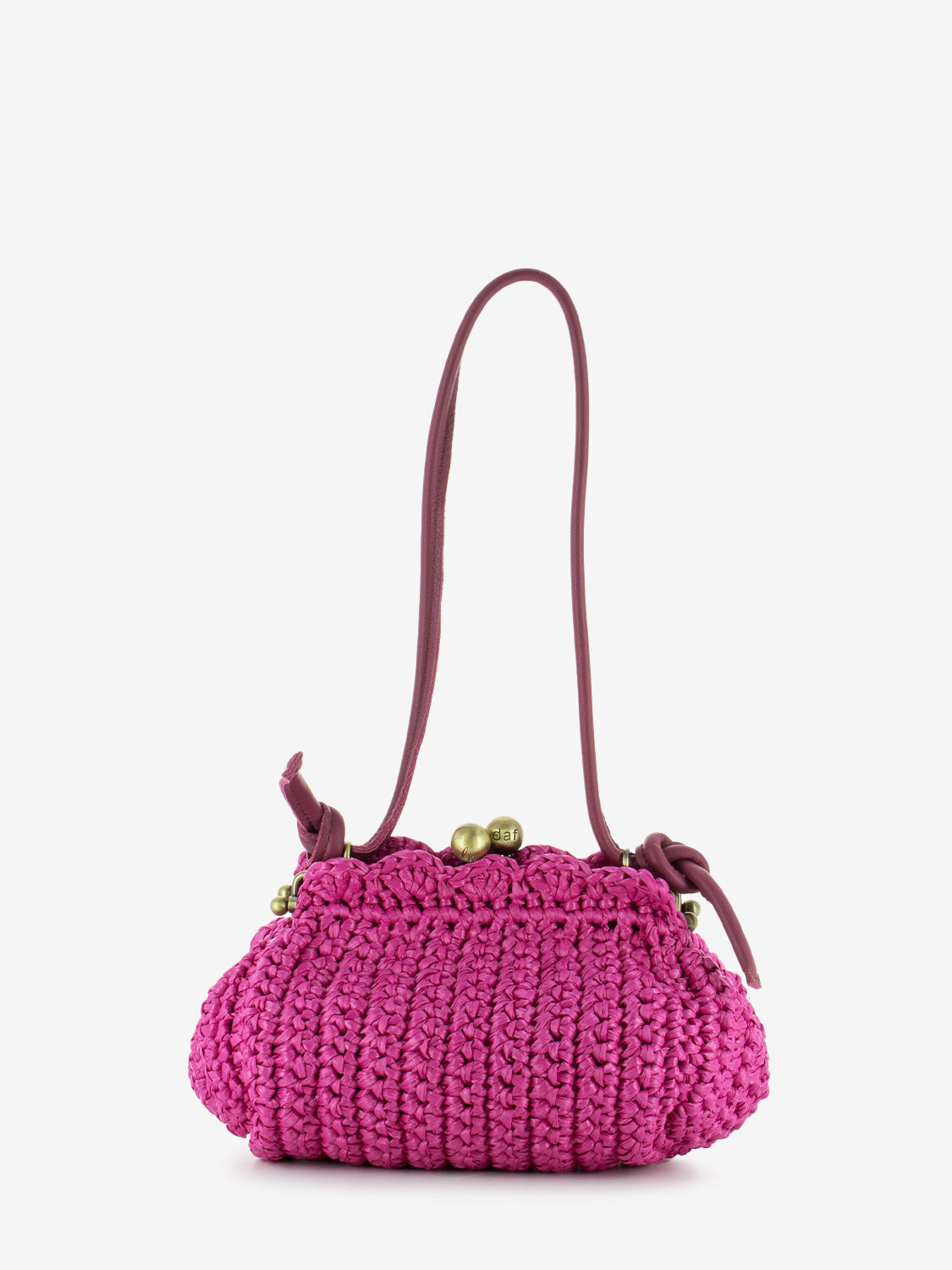 Borsa Paffuta piccola Mykonos fuxia