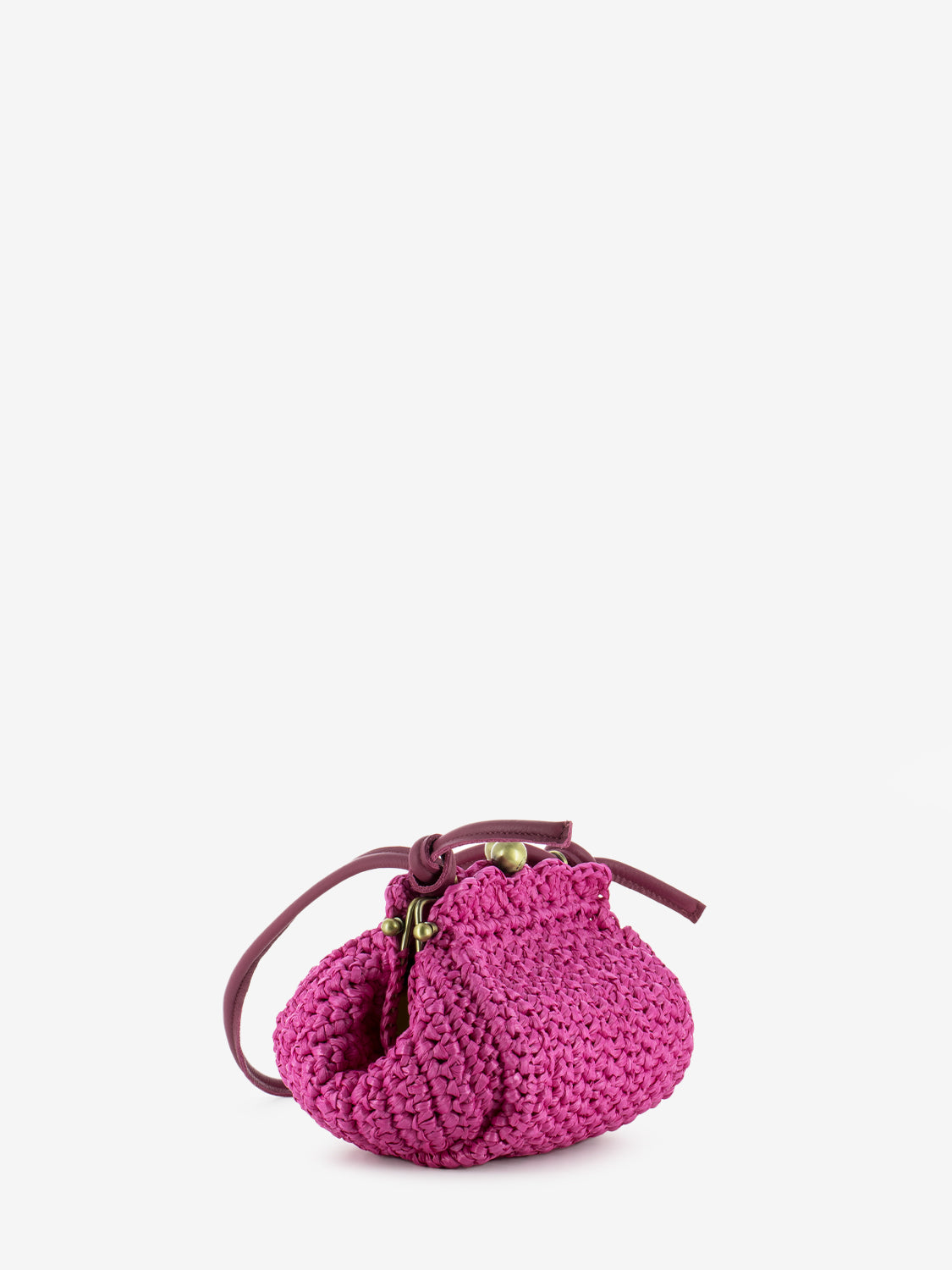 Borsa Paffuta piccola Mykonos fuxia