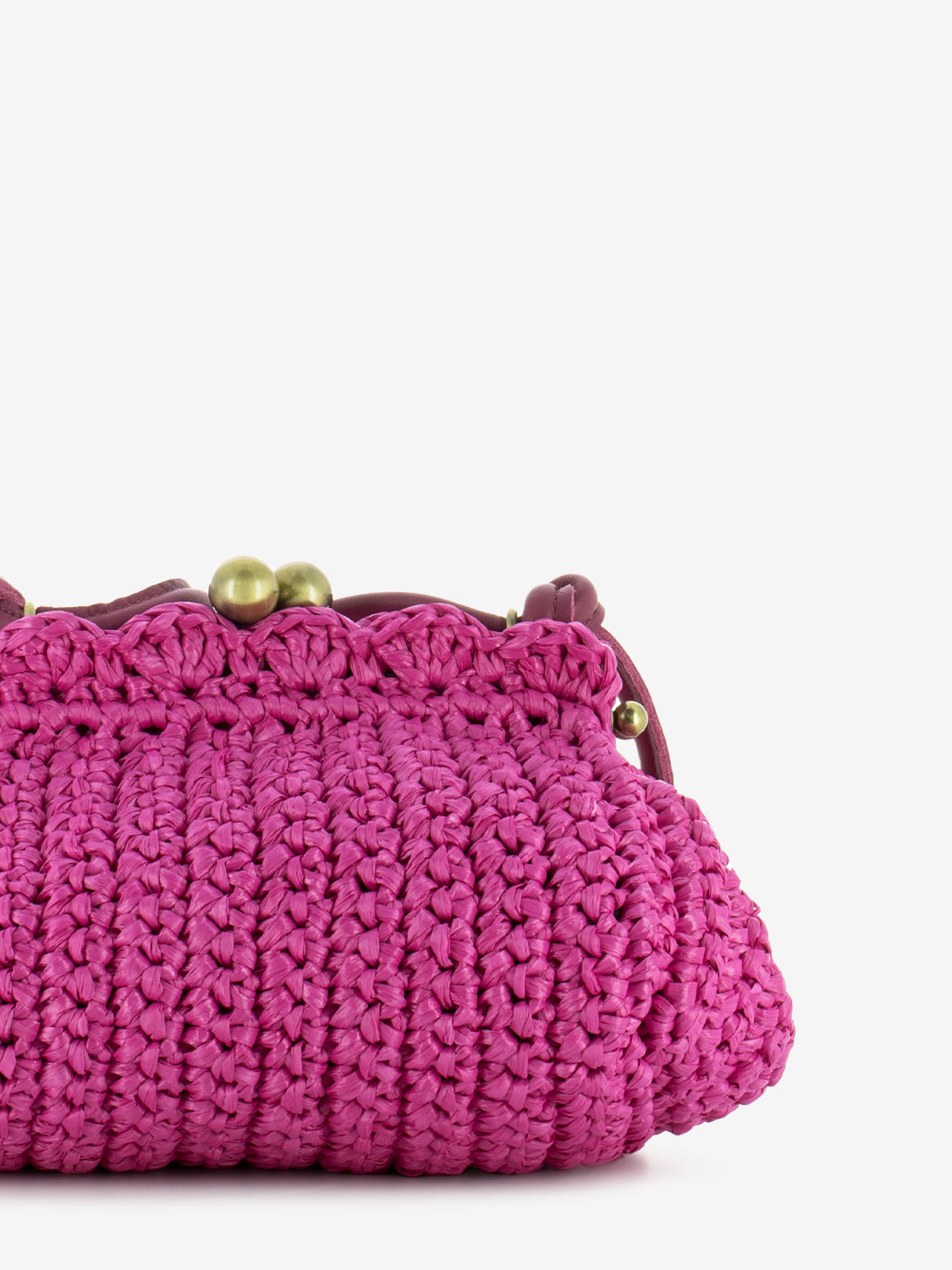 Borsa Paffuta piccola Mykonos fuxia