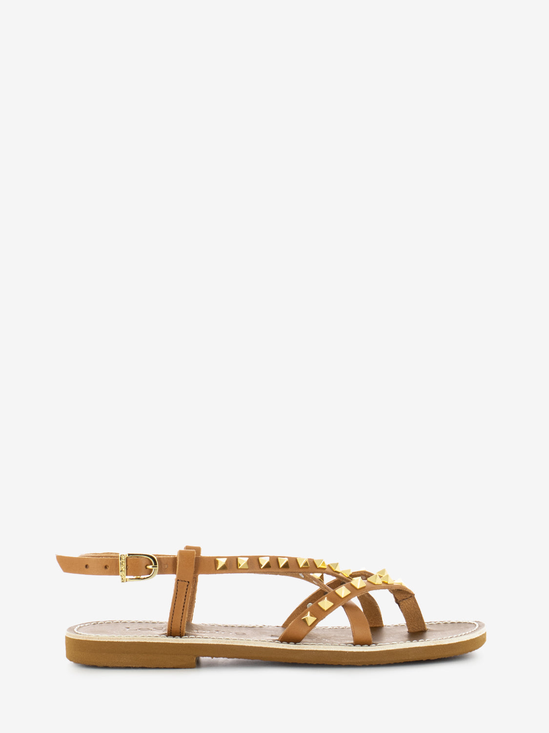 Leather studded sandals