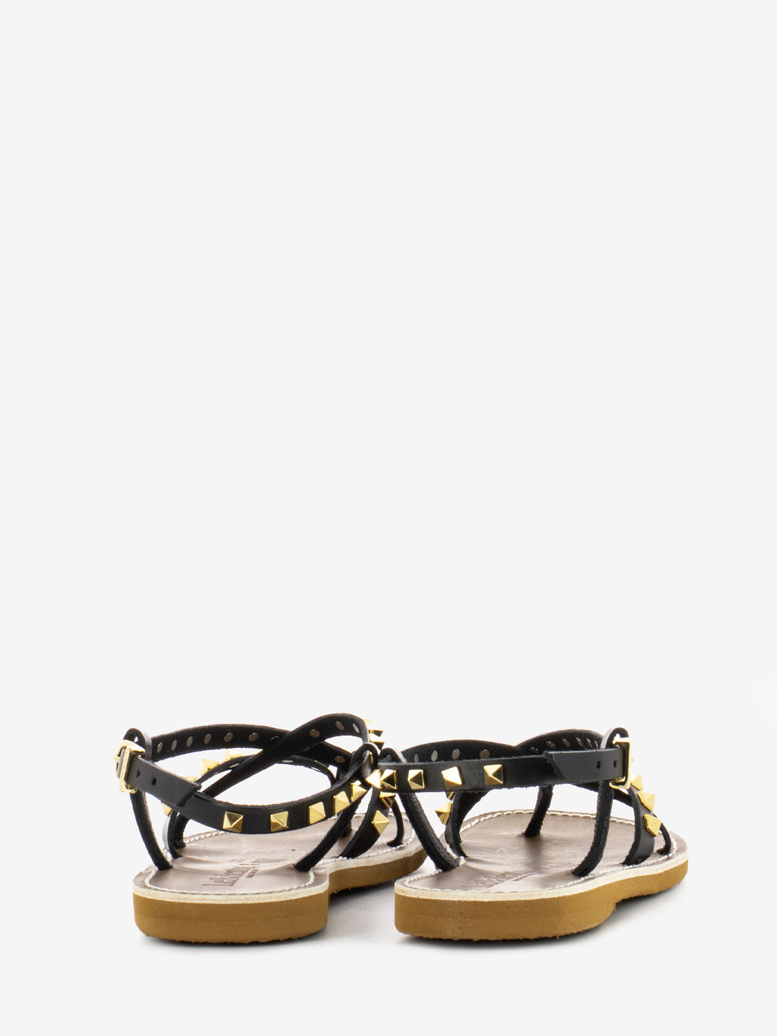 Black studded sandals