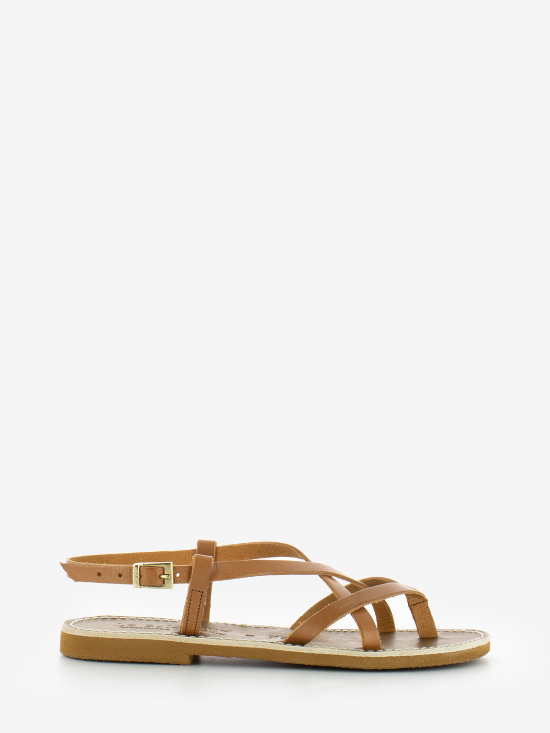 Leather cowhide thong sandals
