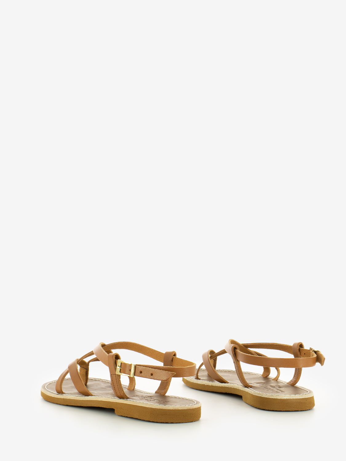 Leather cowhide thong sandals