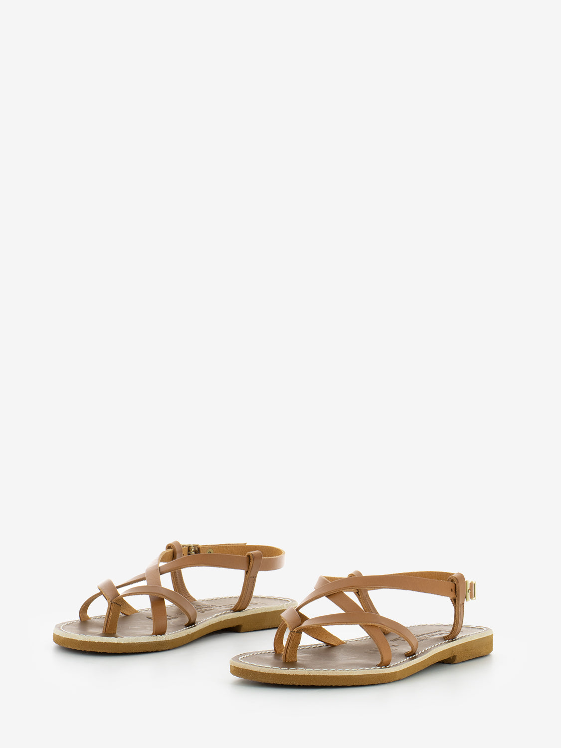 Leather cowhide thong sandals
