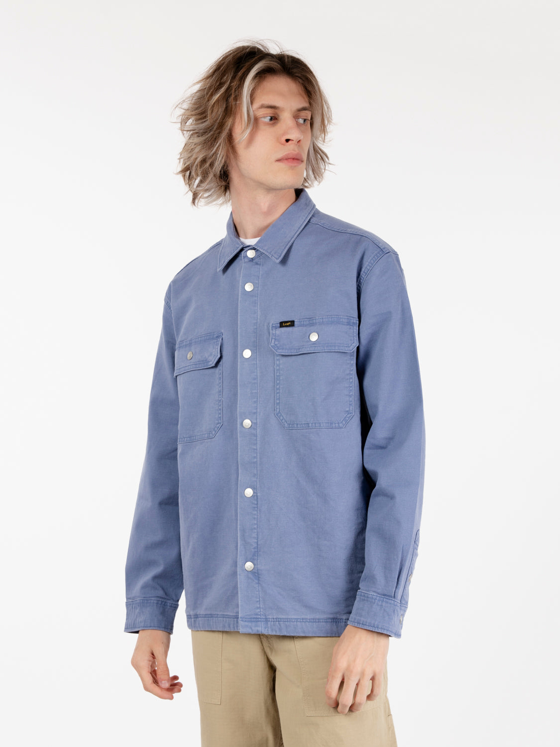 Sovracamicia workwear surf blue