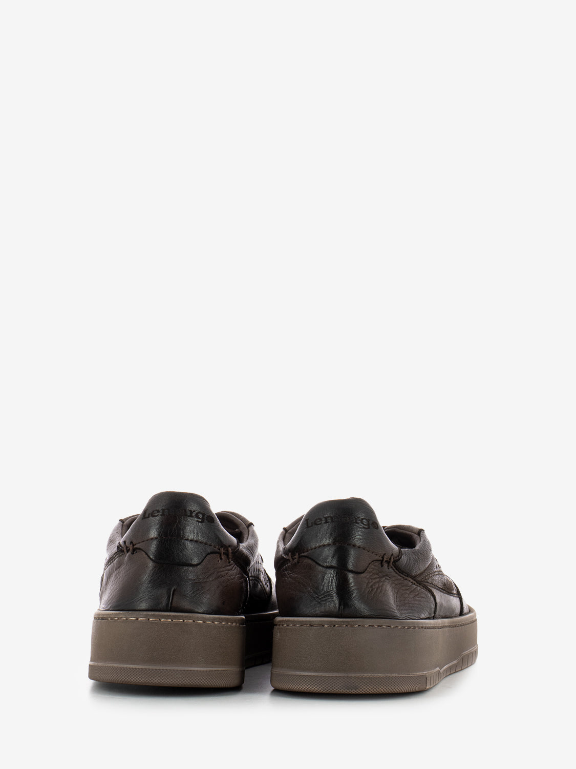 Deer Sneakers in Ebony Leather