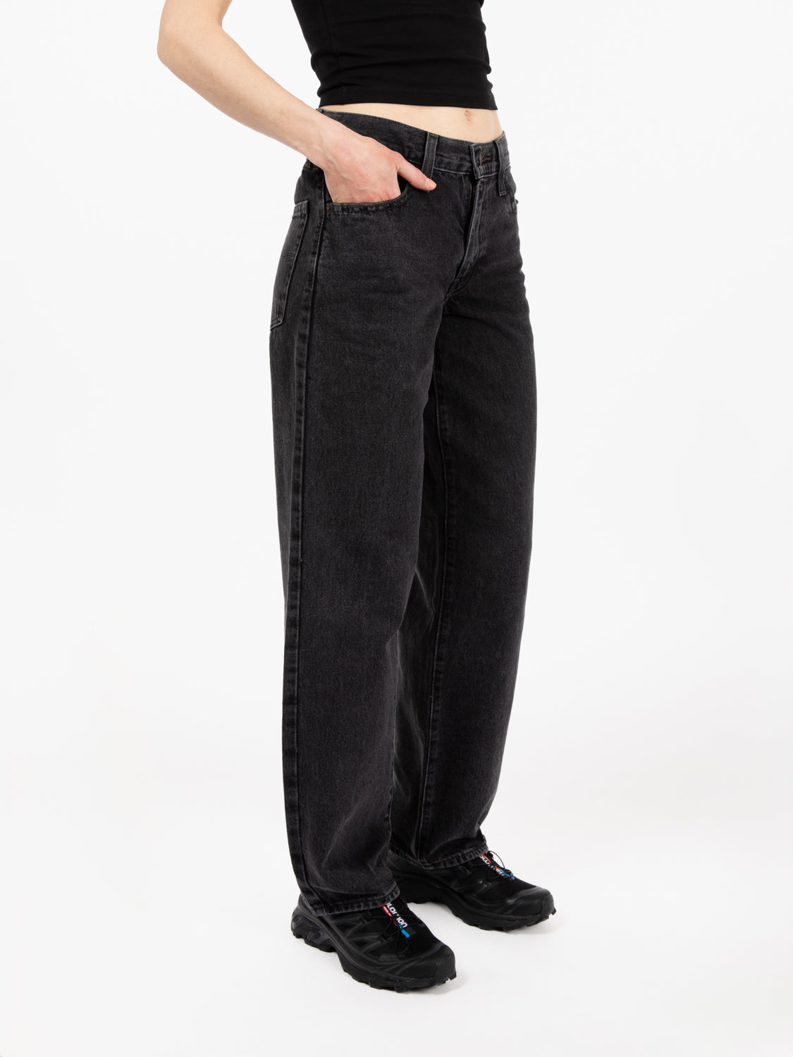 Baggy Dad Black Stonewash