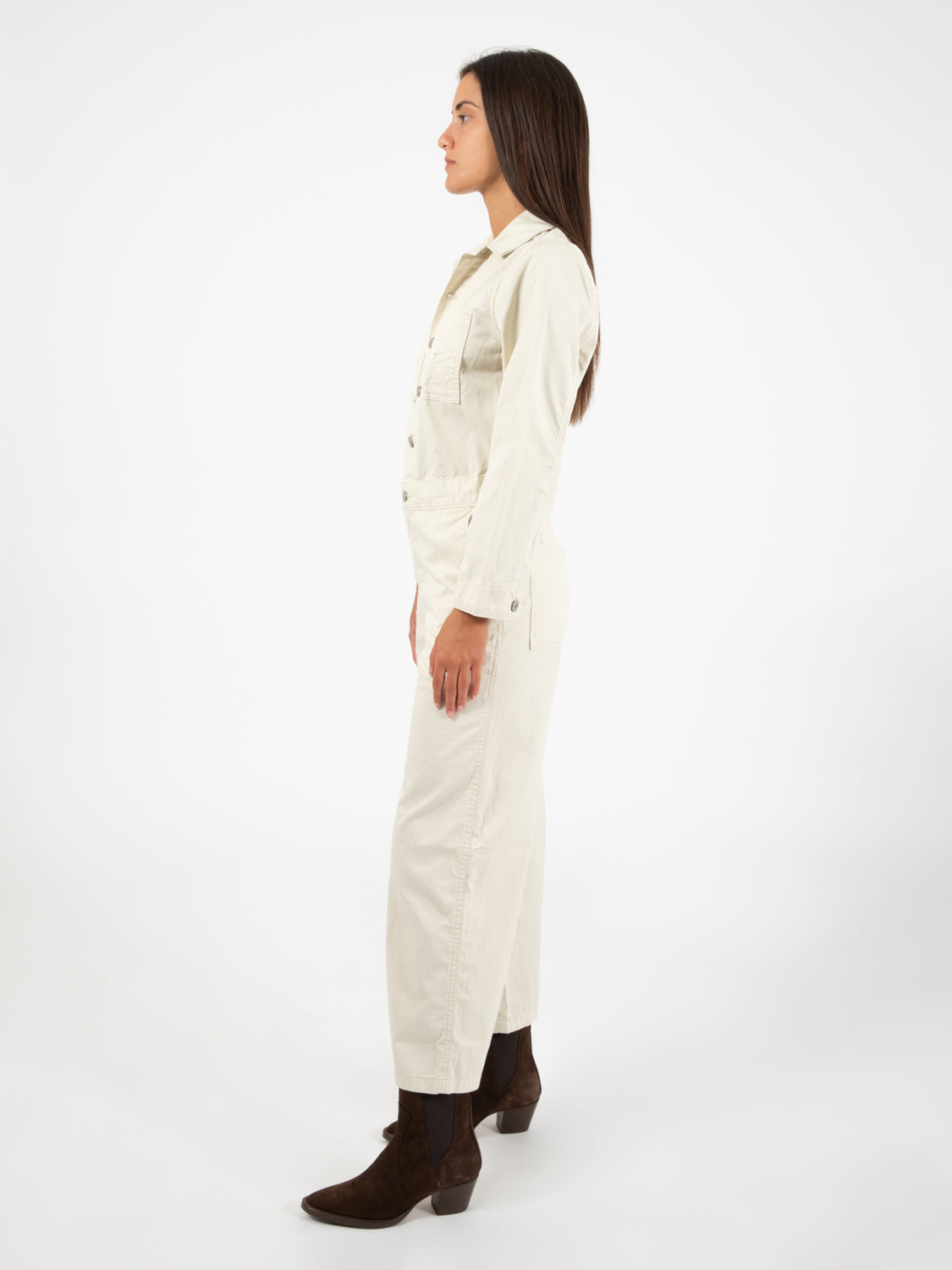 Iconic jumpsuit almond milk