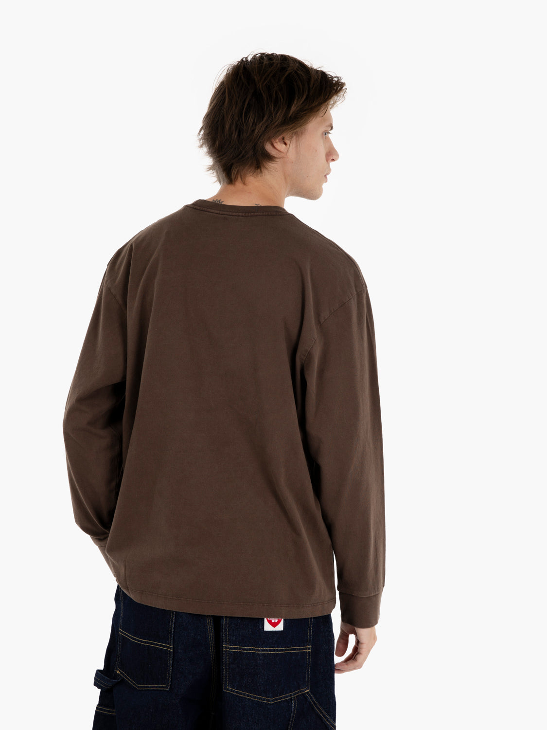 Long sleeve Authentic tee mineral brown