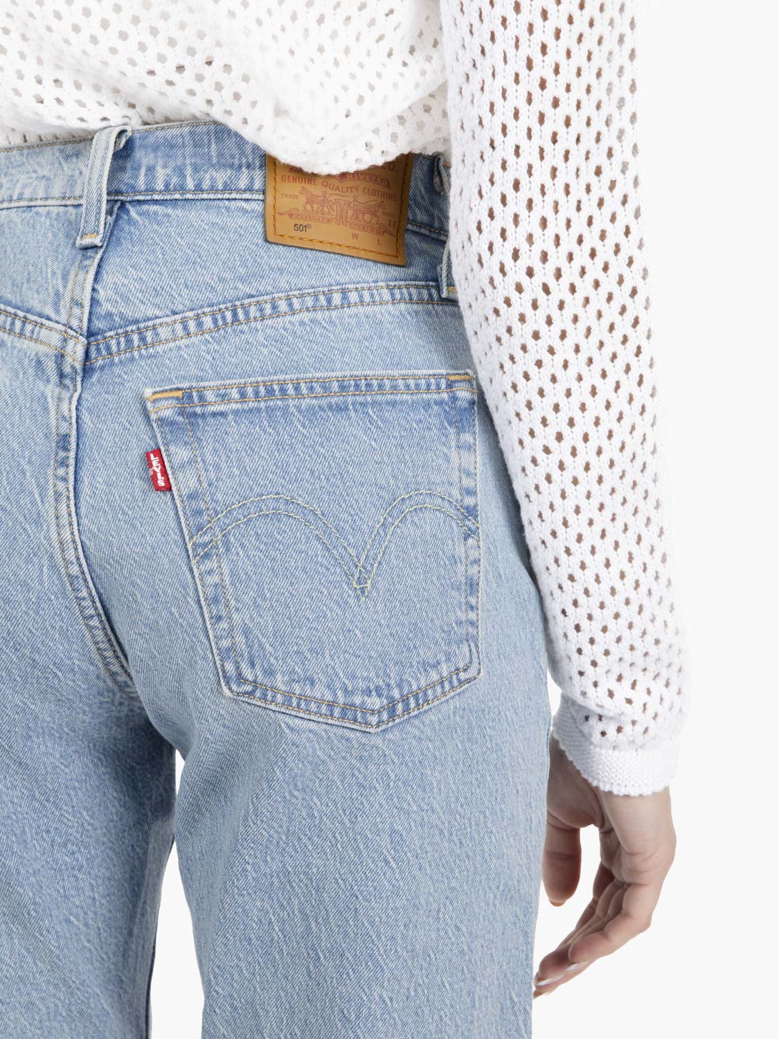 501 Crop No Rush azzurro