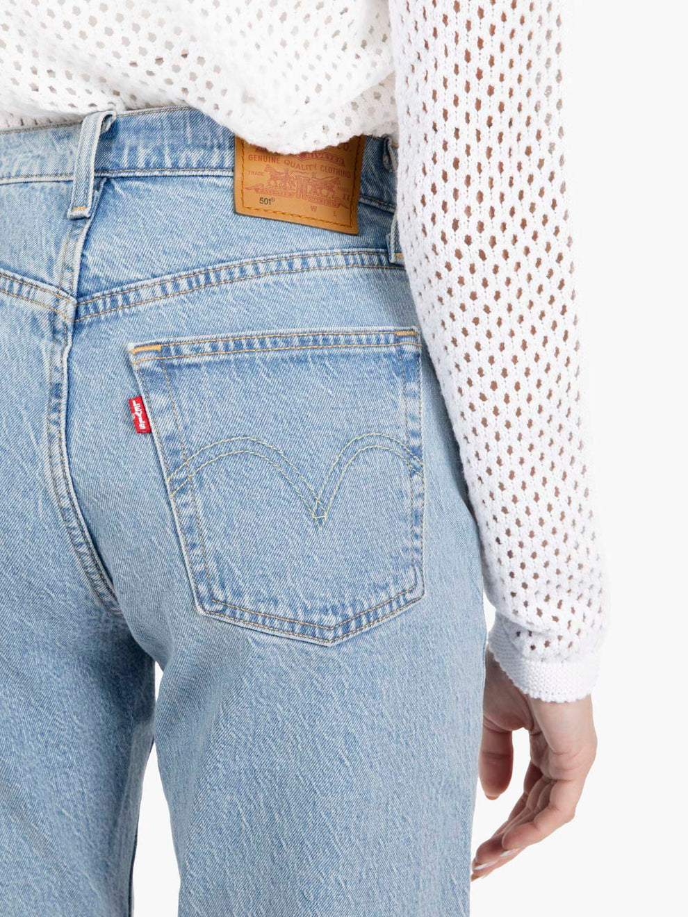501 Crop No Rush blue