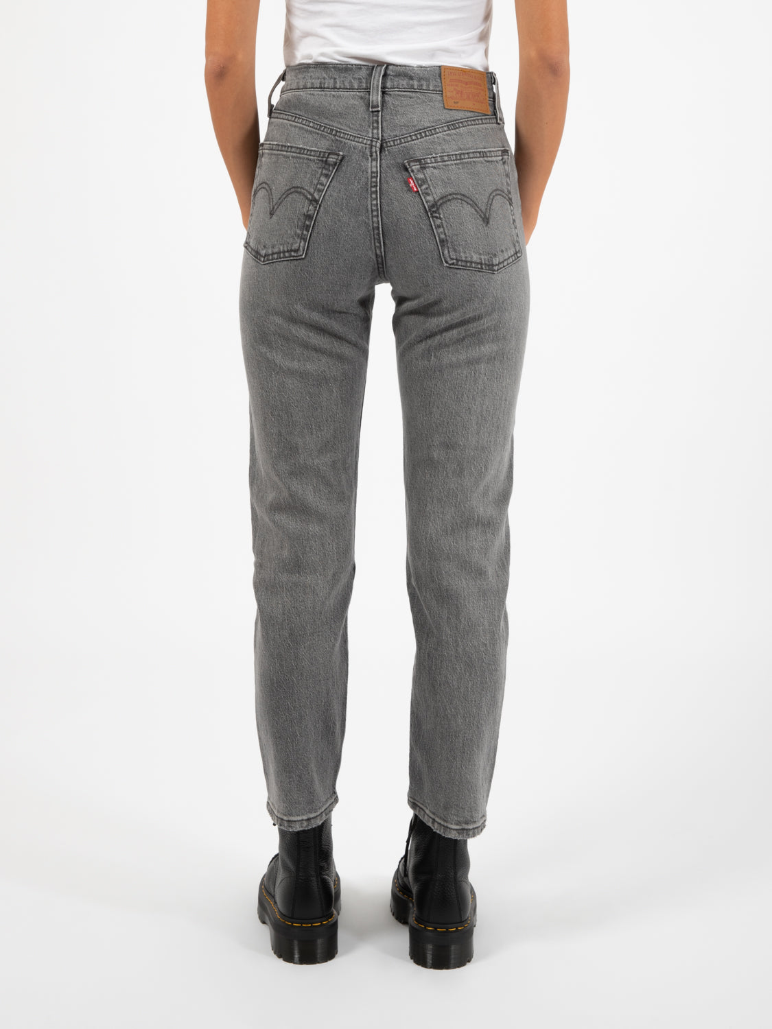 501® Original Cropped Gray Worn In