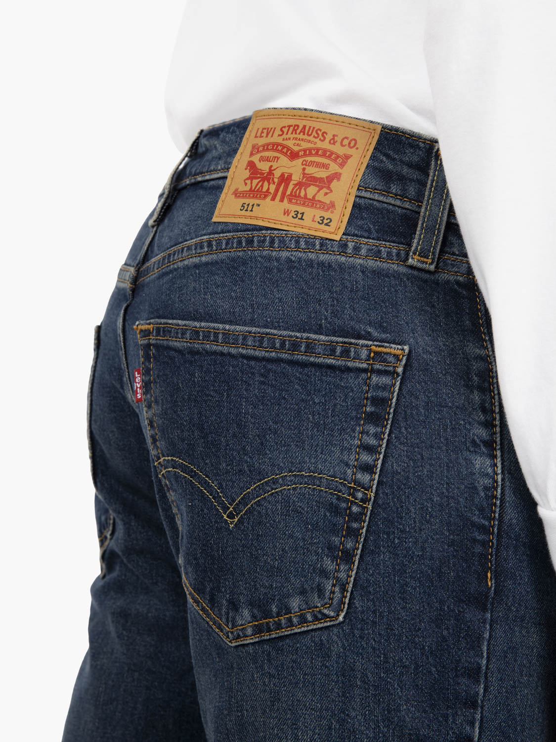 511 slim figure denim scuro