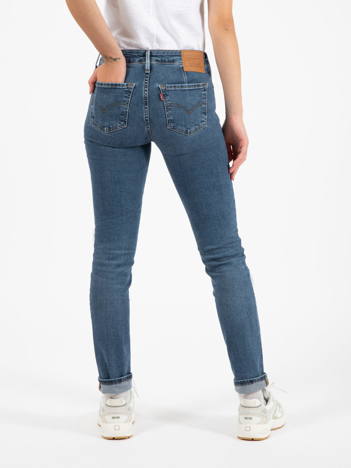 712™ slim welt pocket blue wave mid