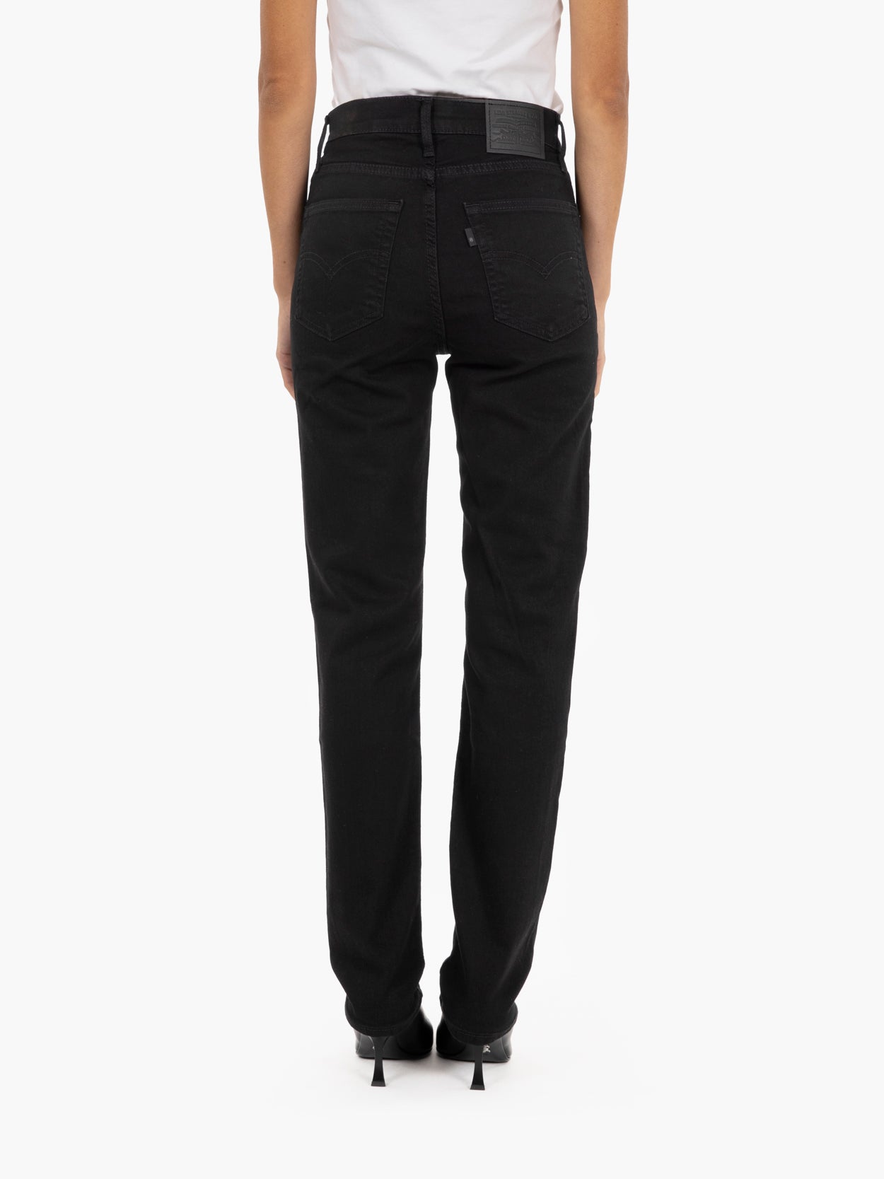 724 High Rise denim black