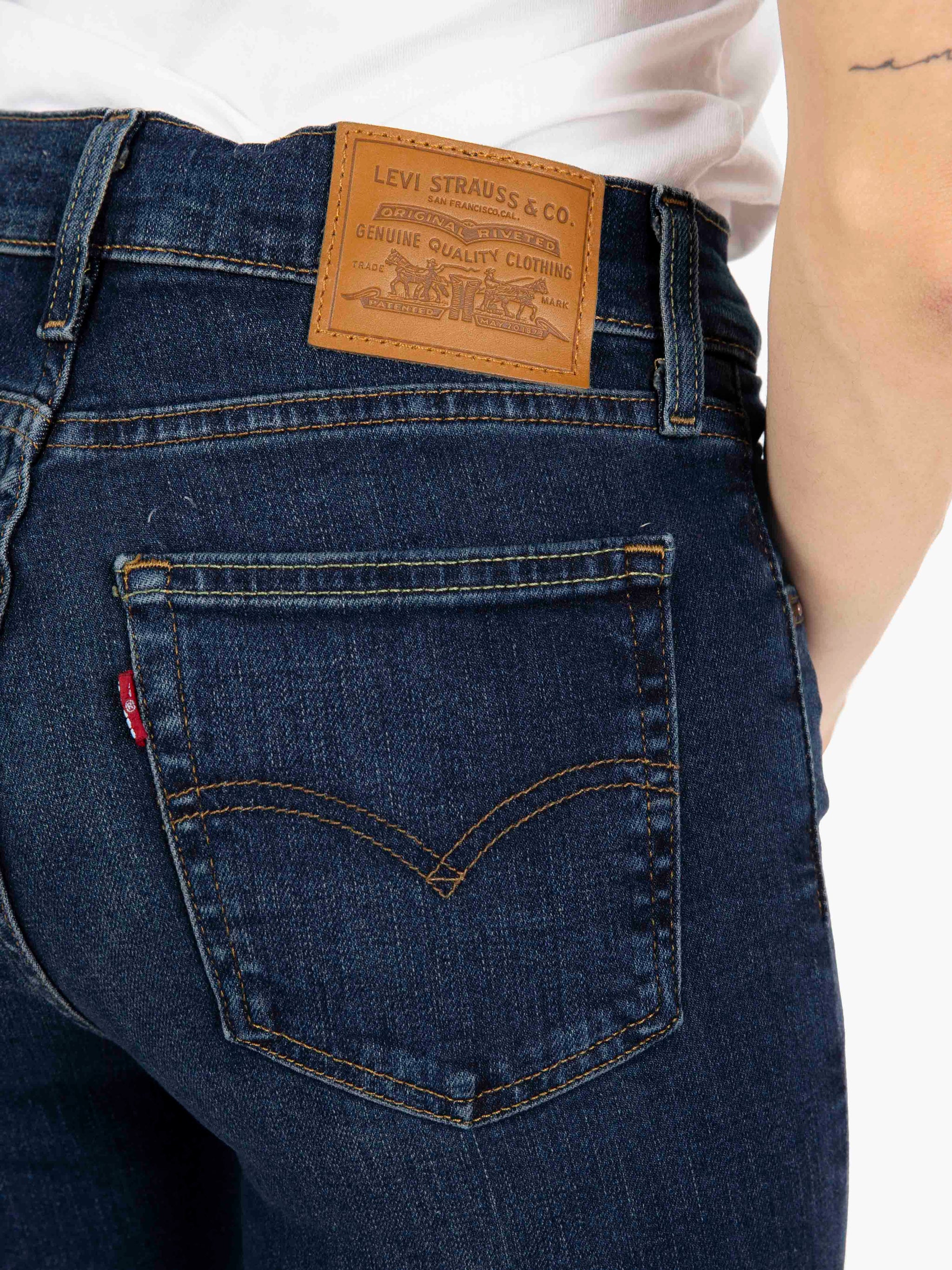 724 High Rise Straight Blue