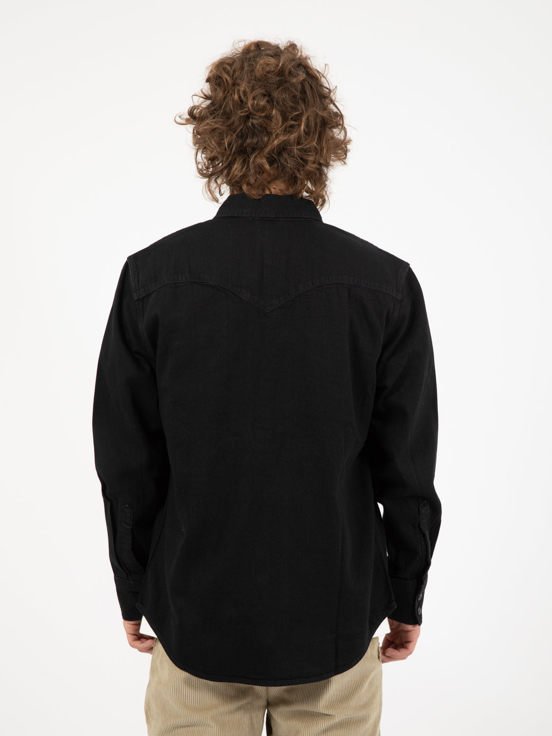 Camicia Barstow western standard marble black
