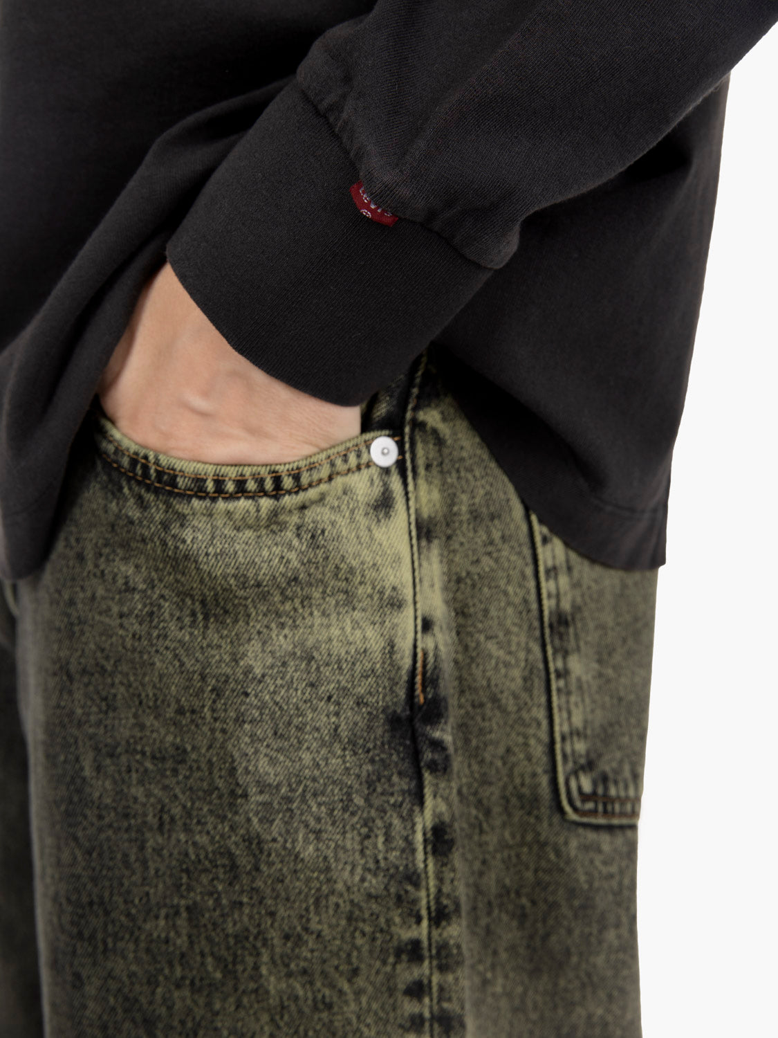 Long sleeve Authentic tee mineral black