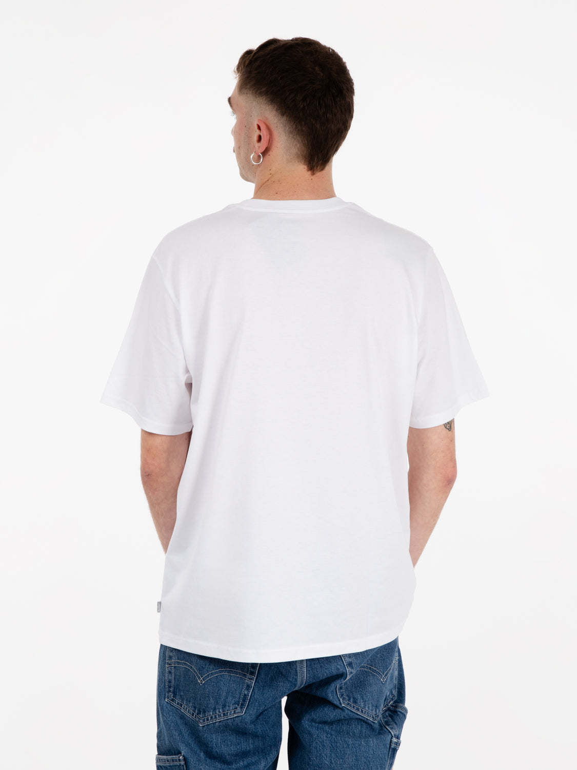 Relaxed fit tee phone booth white / black