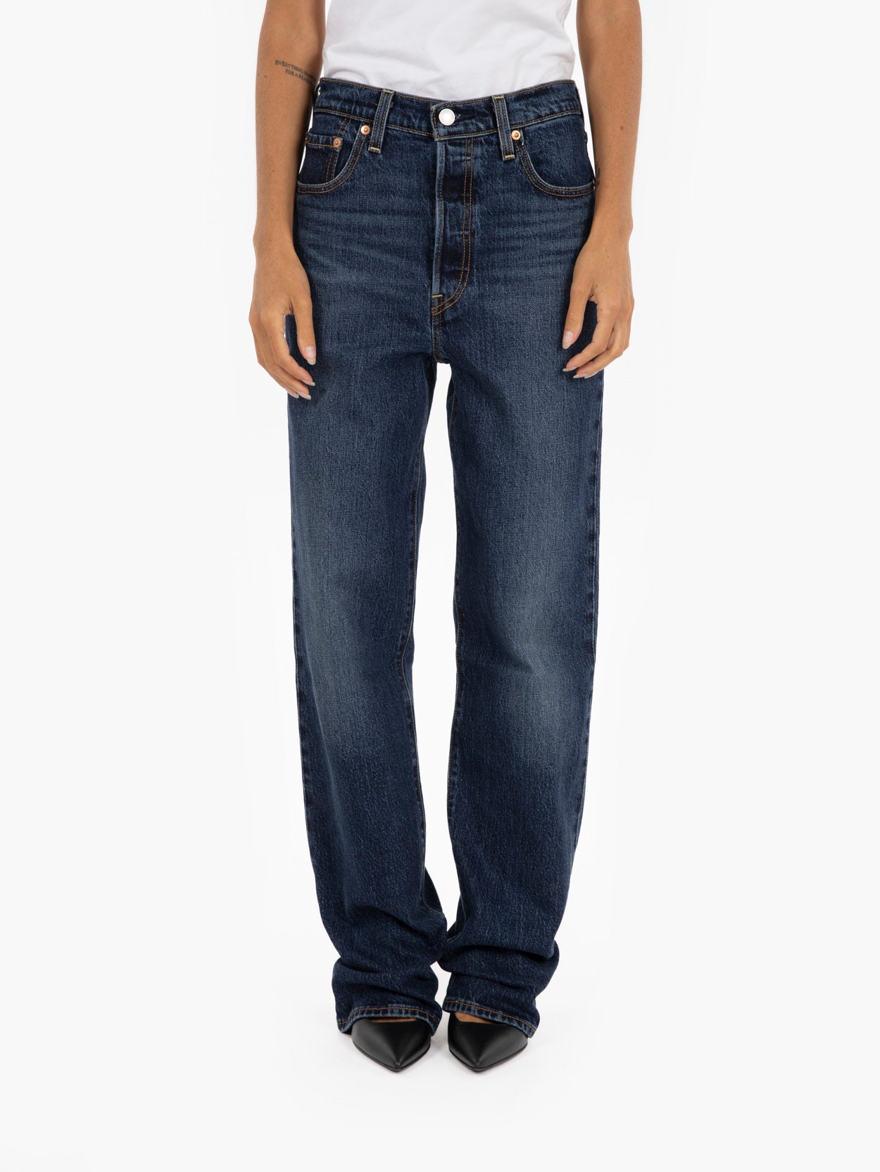 Dark denim ribcage