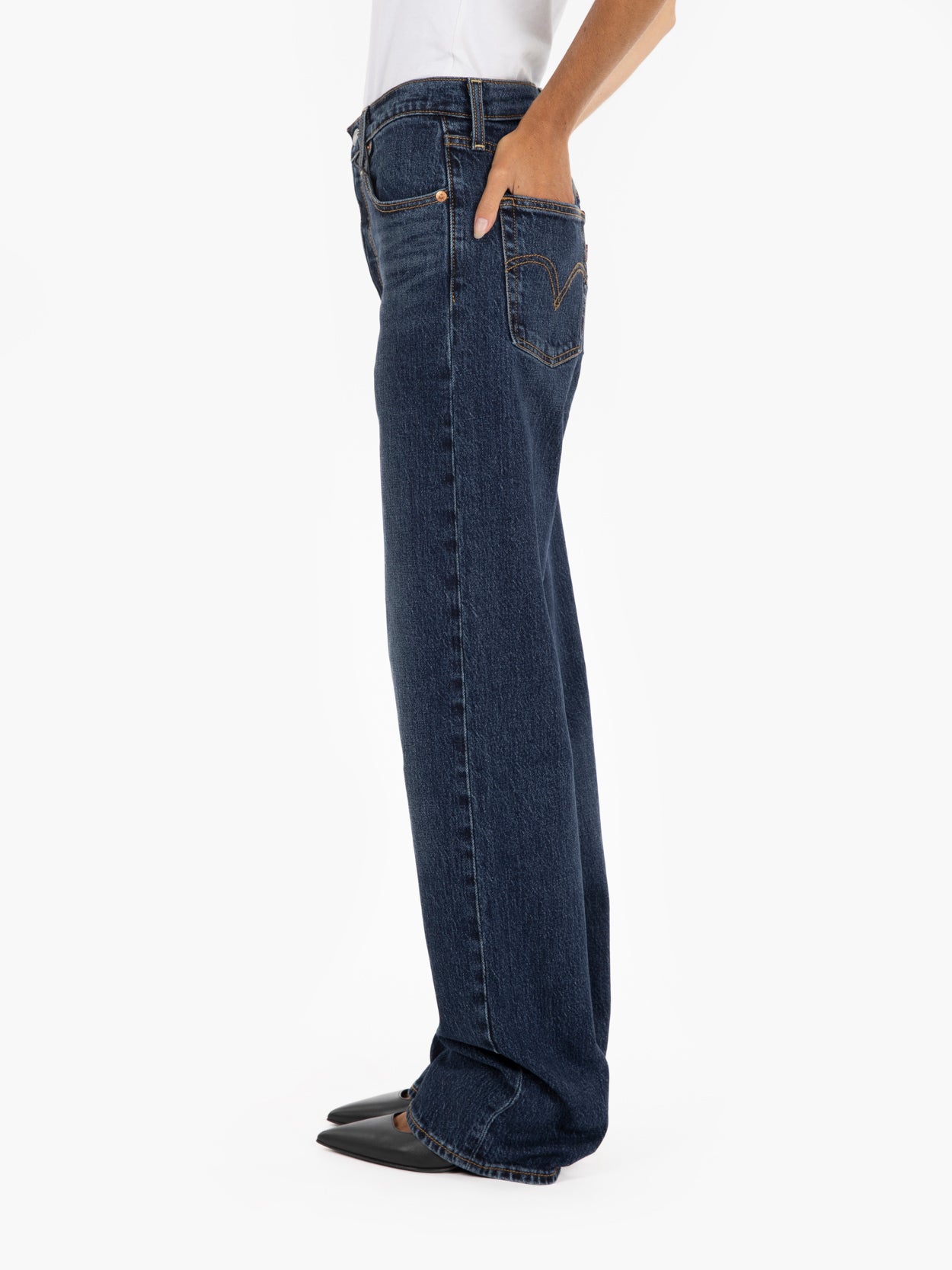 Dark denim ribcage
