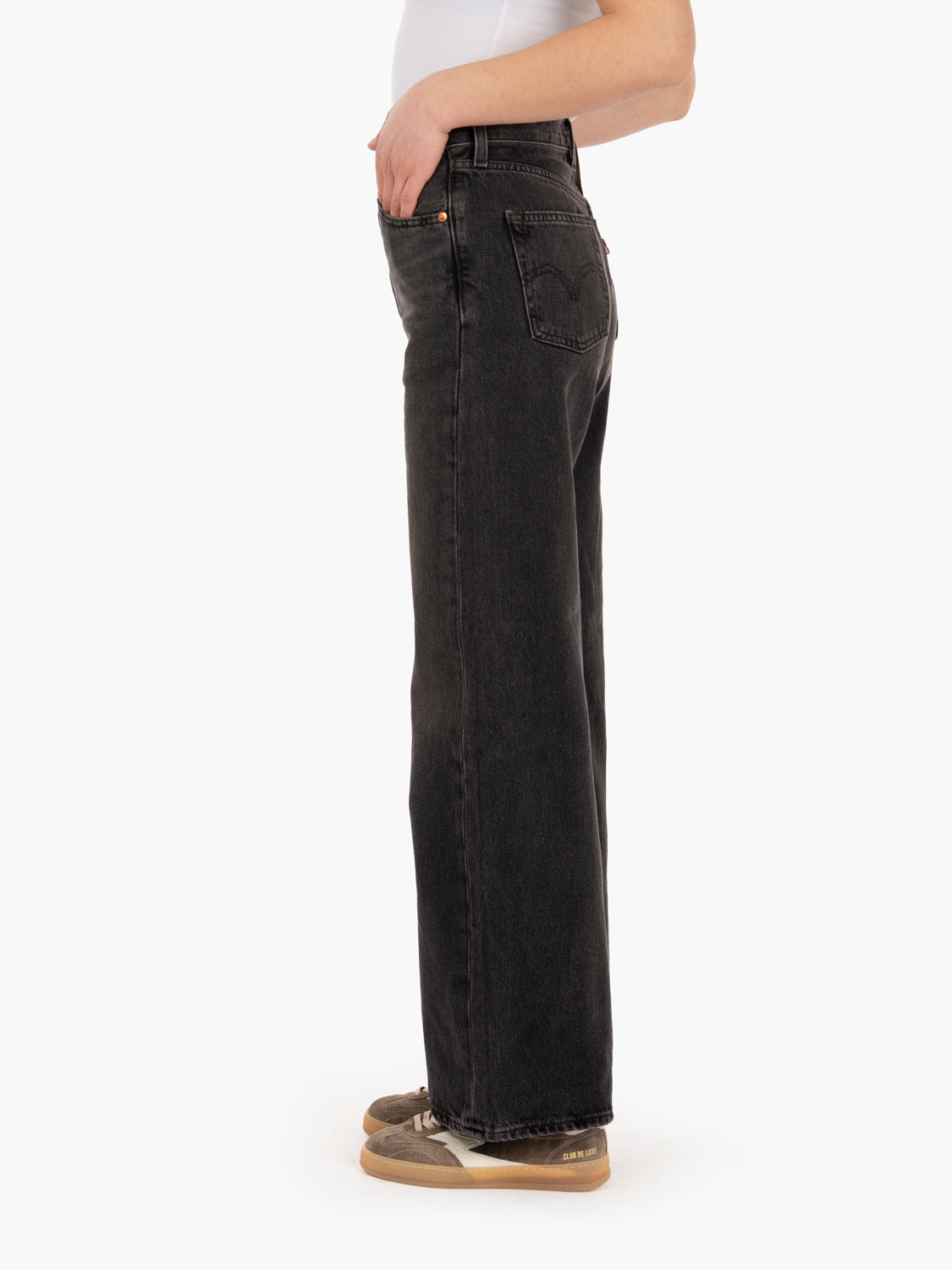 Ribcage Wide Leg H223 Swipe Up black