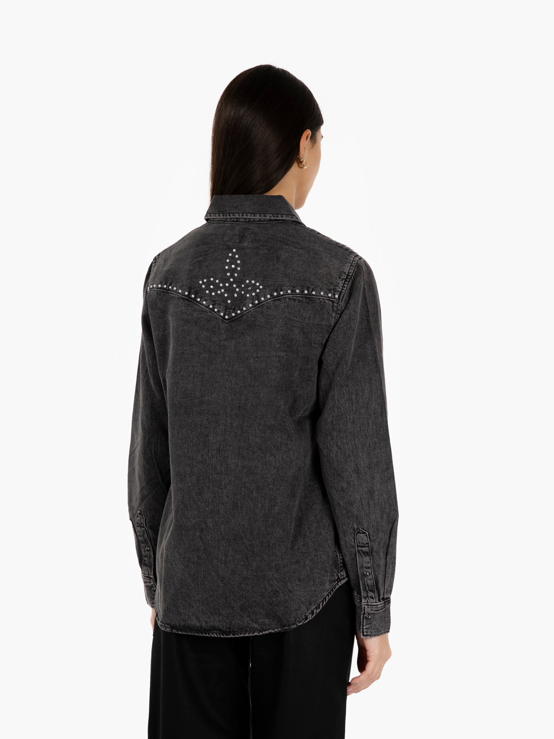 Denim shirt icon western black