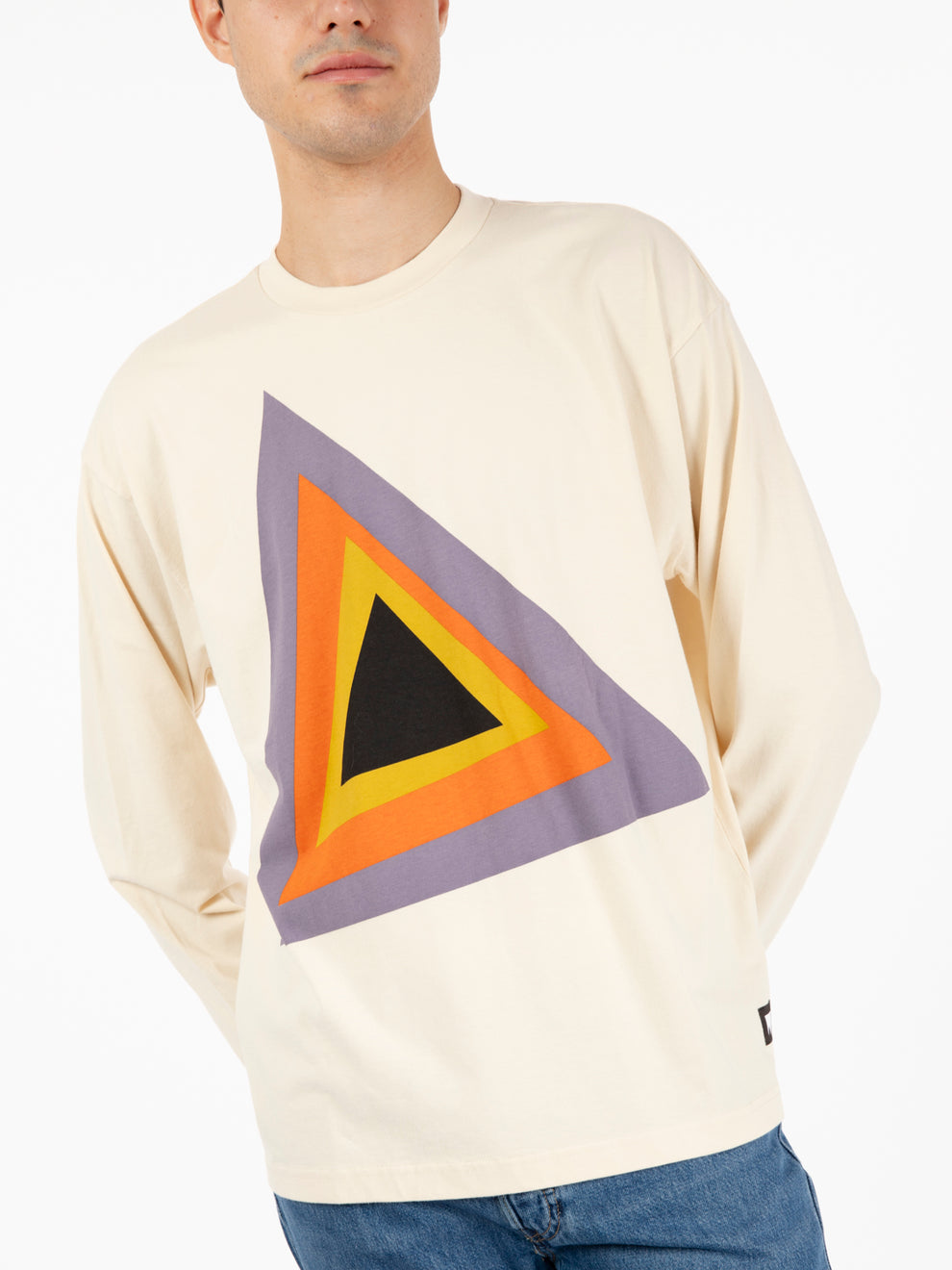 Skate graphic box tee prism cream / grey