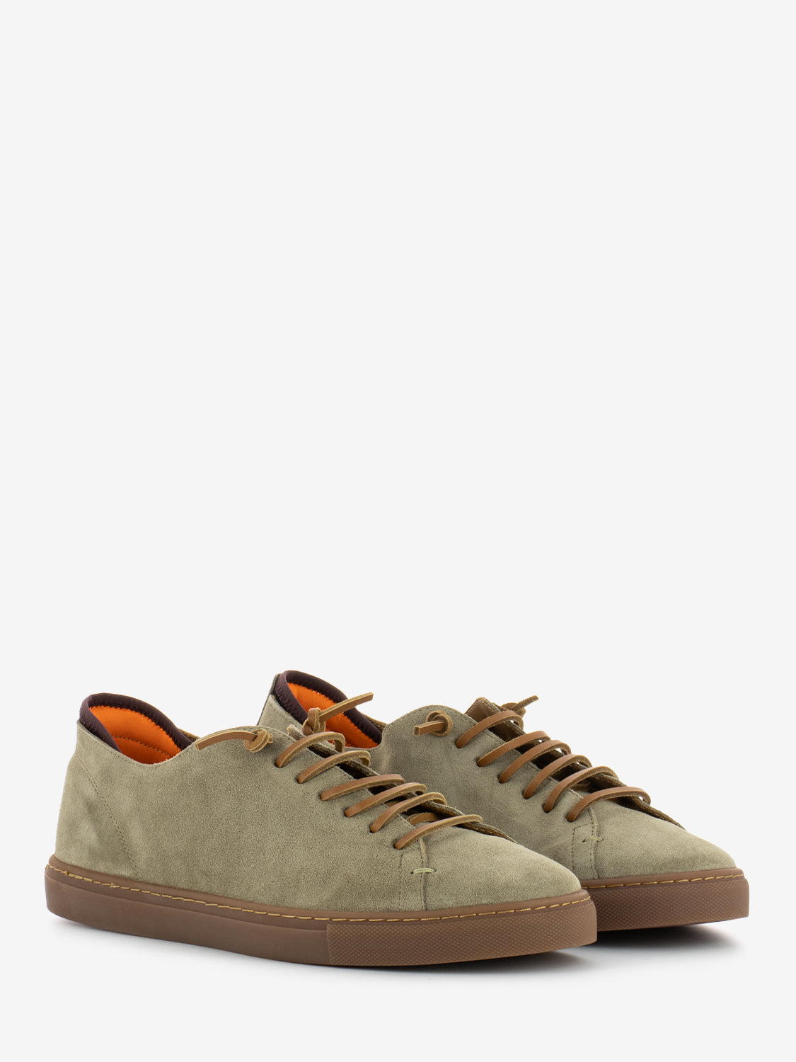Sneakers Bassa Creta Classica in pelle beige