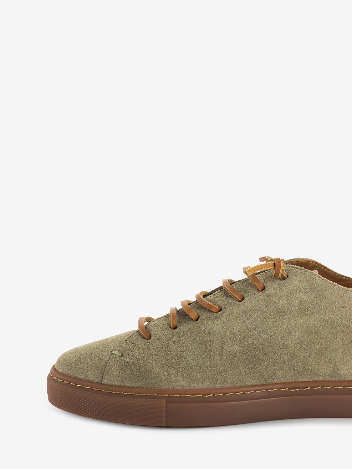 Sneakers Bassa Creta Classica in pelle beige