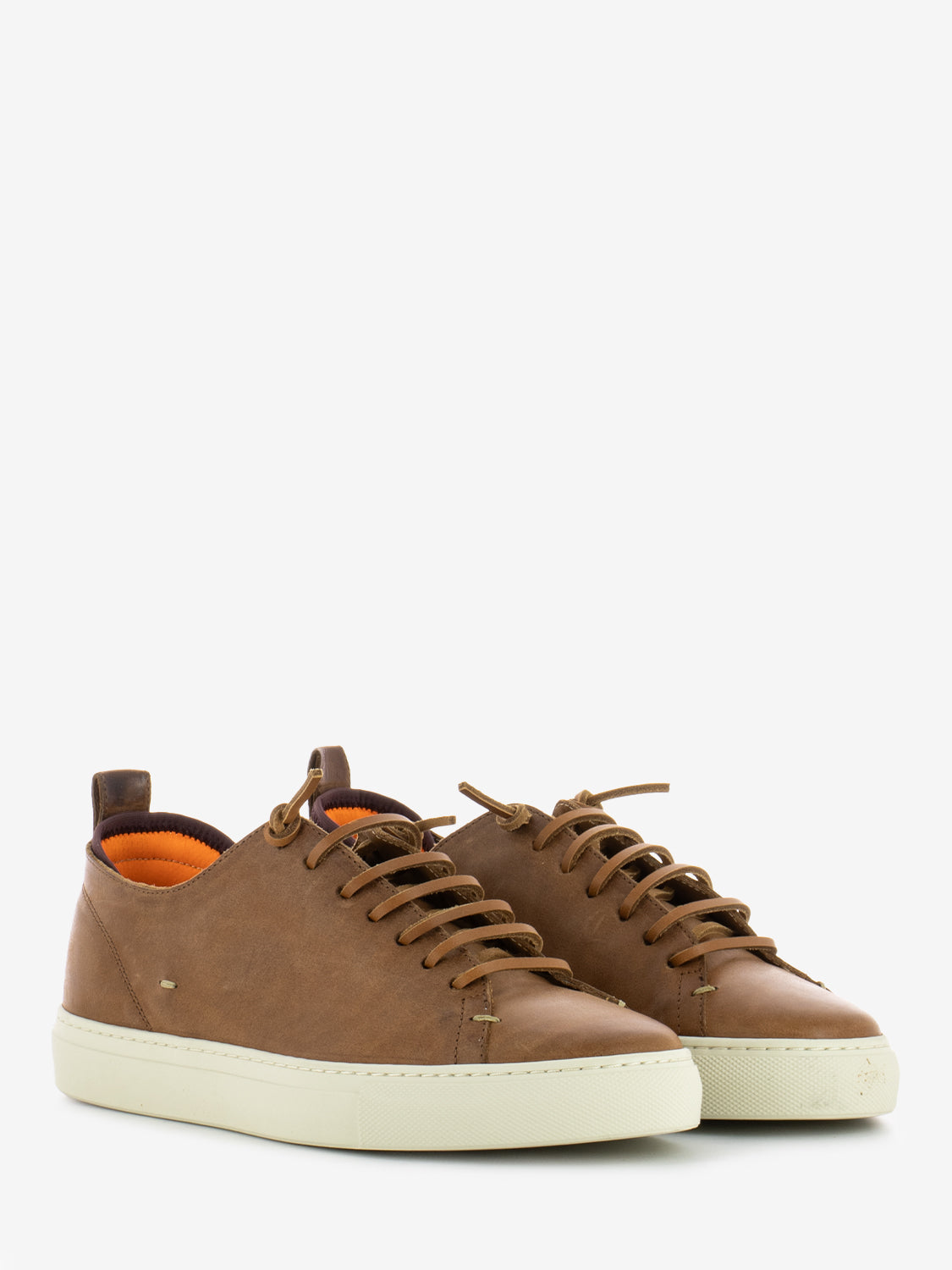 Levius Riva Classica Sneakers in tan leather STIMM