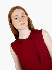 Micol merlot short dress