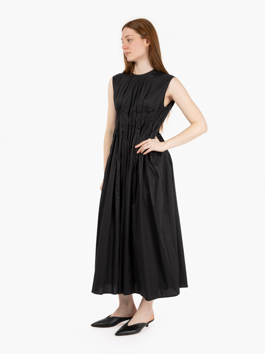 Dora black long dress