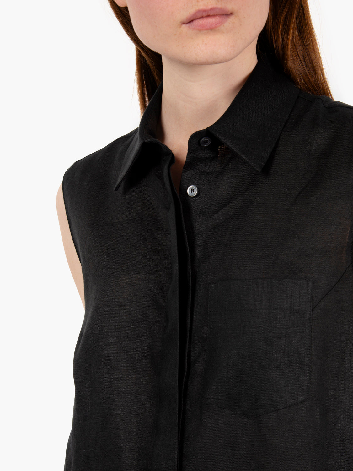 Sabina black shirt dress