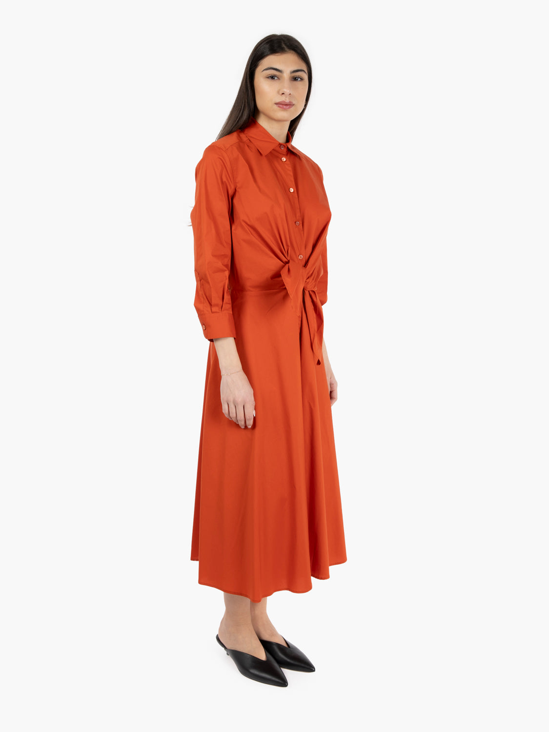 Amedeo maple midi dress