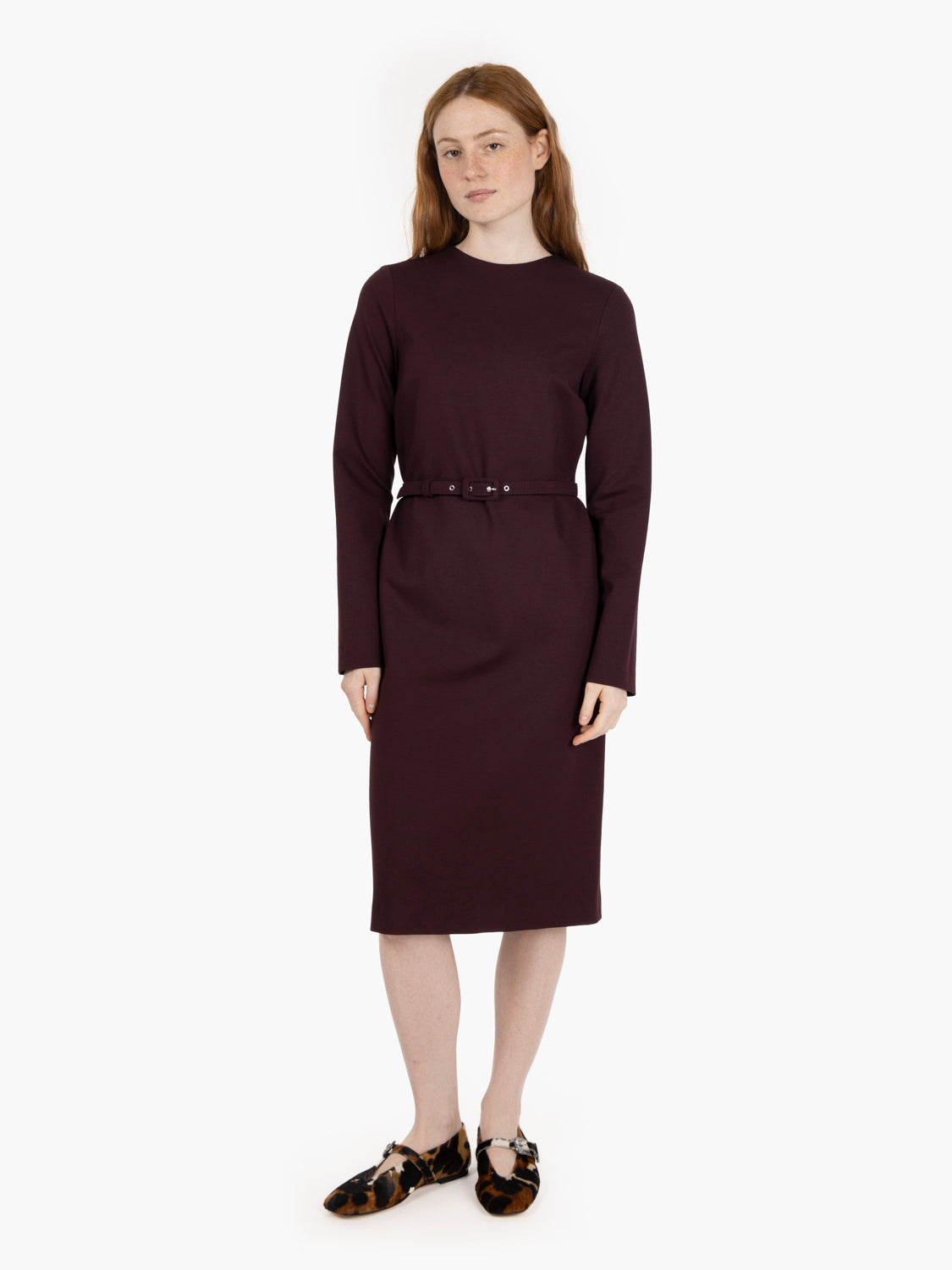 Natalie grape berry midi dress
